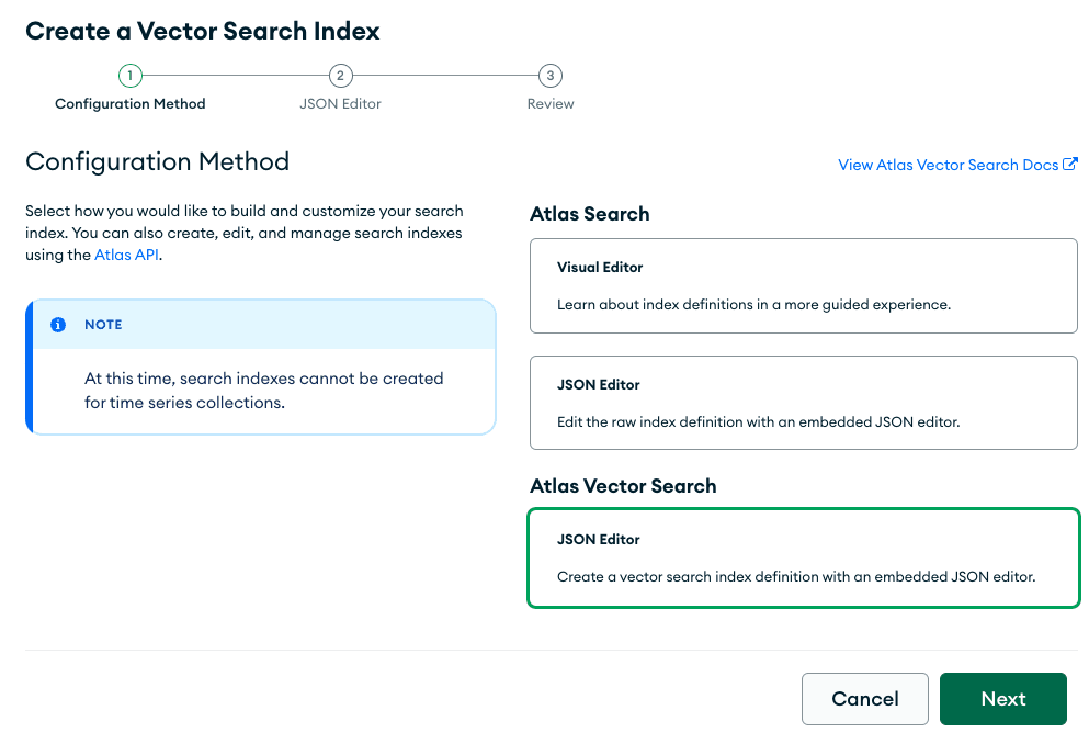 click on JSON editor on screen